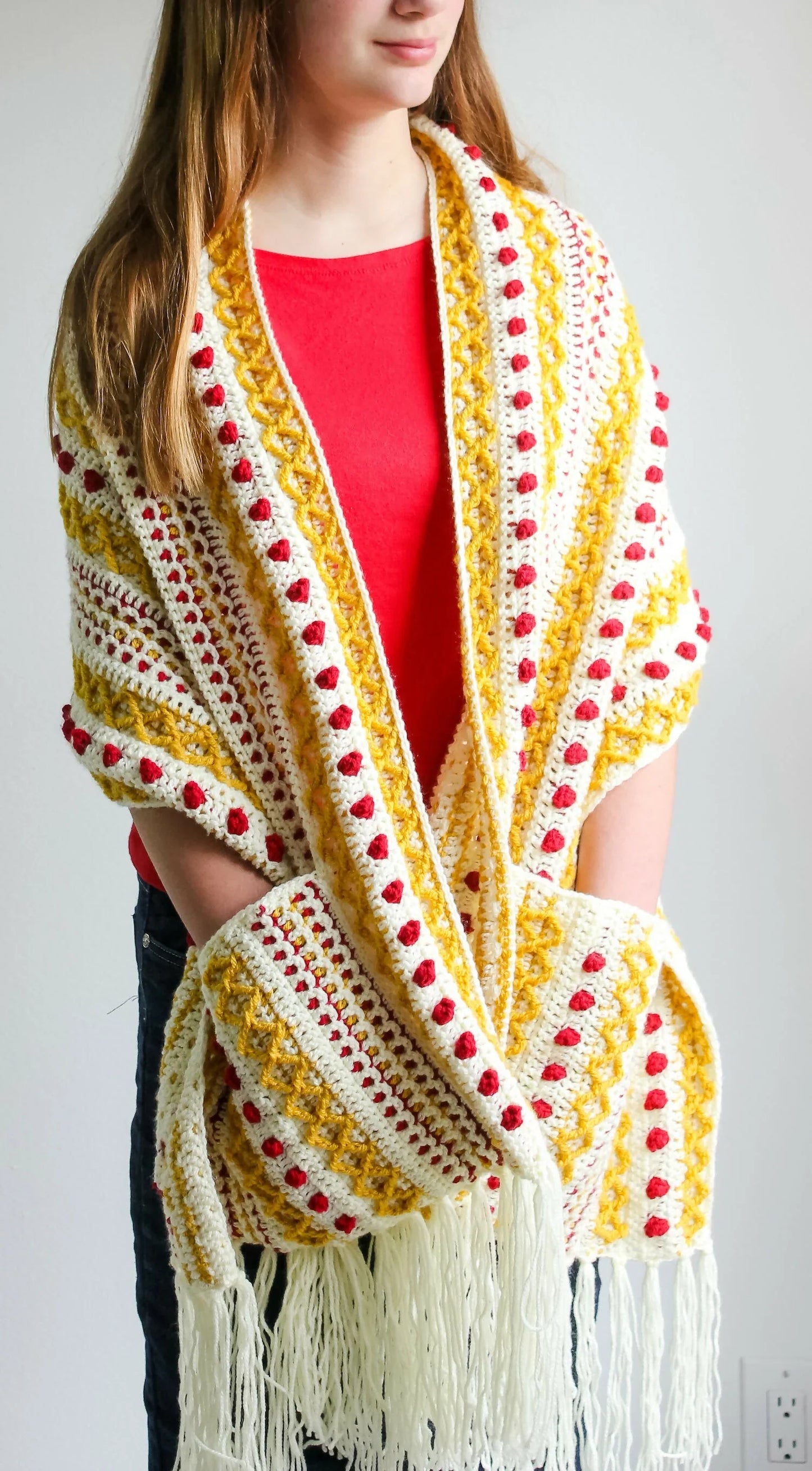 Marjorie Pocket Scarf (Crochet)