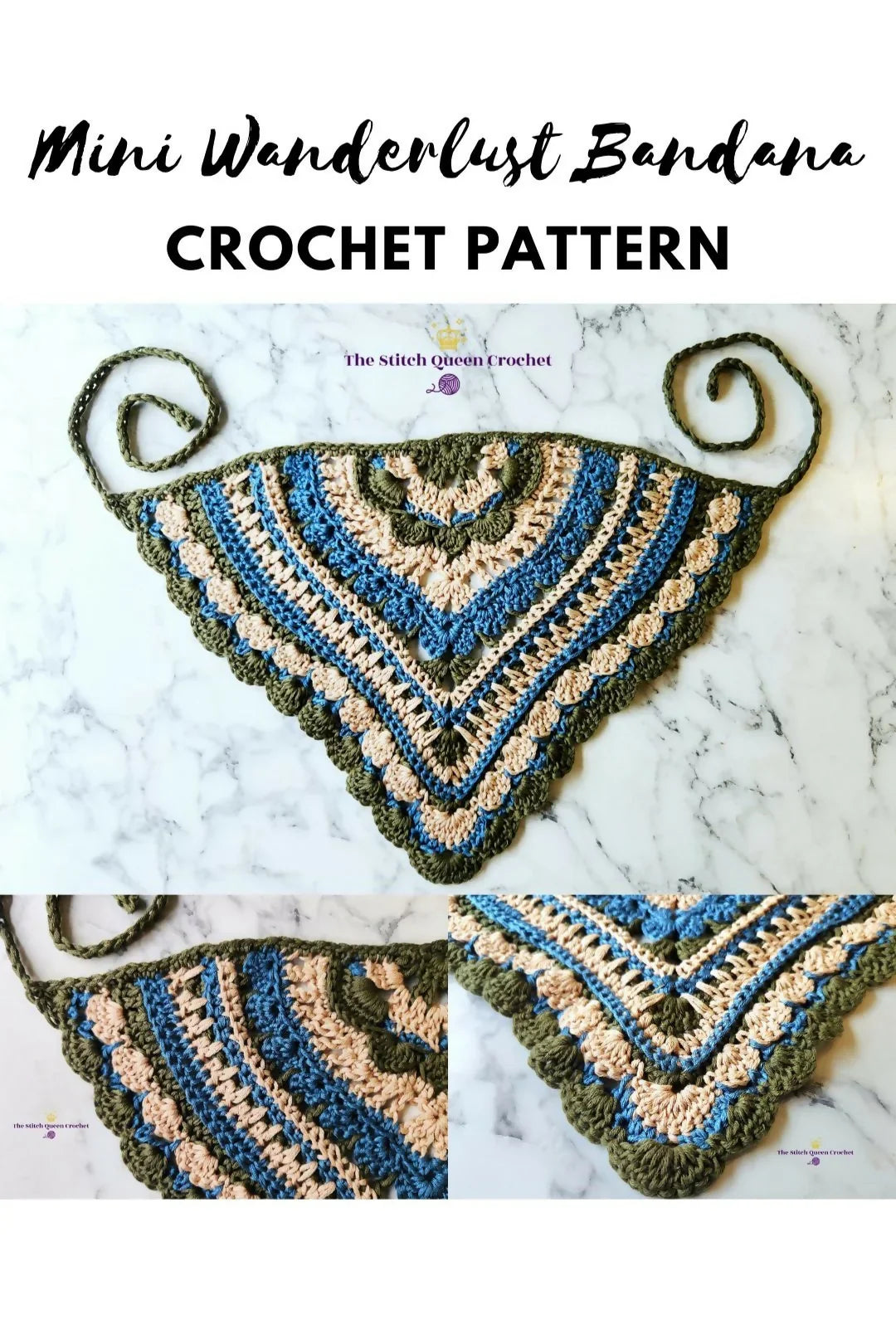 Mini Wanderlust Bandana (Crochet)
