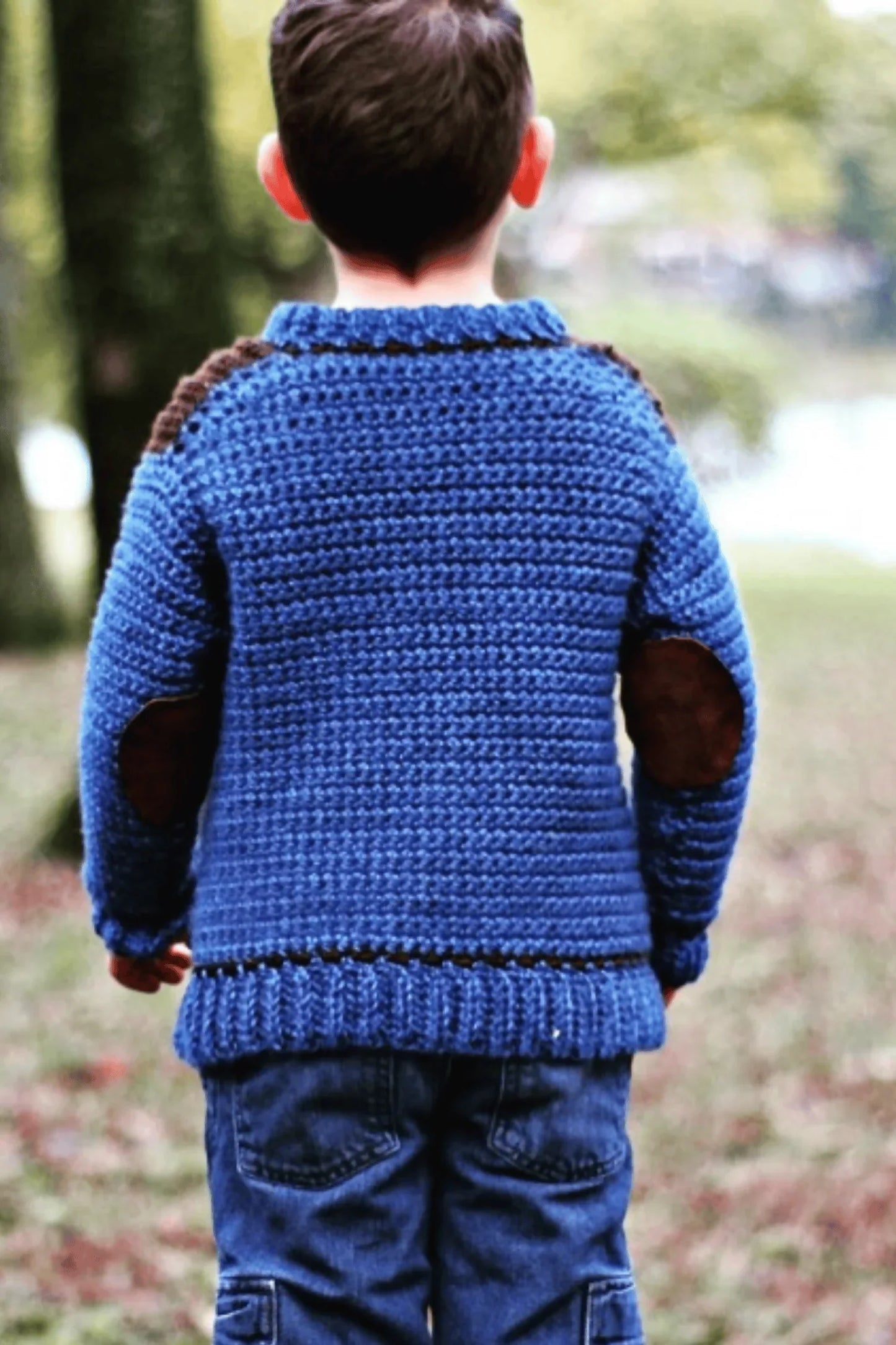 Kid's Saddle Shoulder Sweater (Crochet)