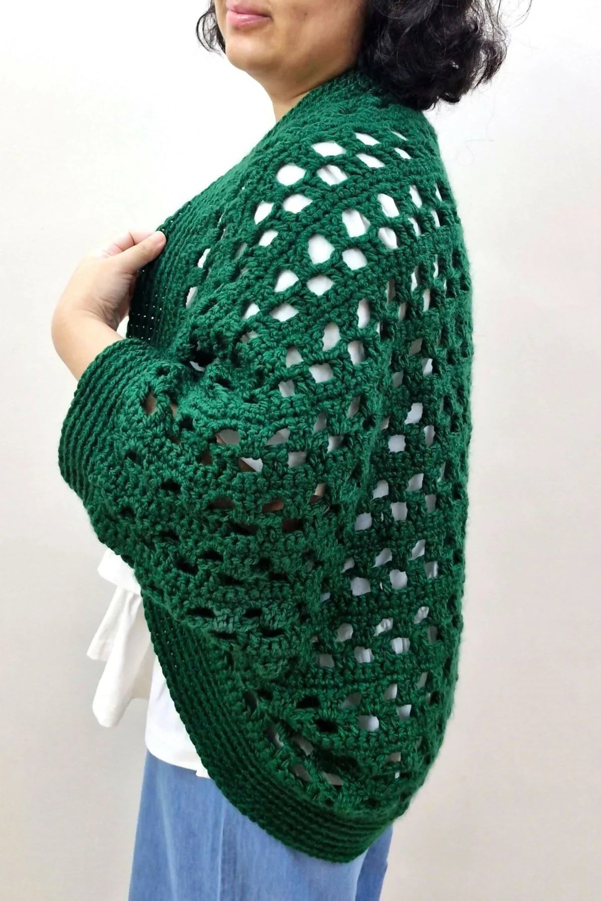 Forest Leaves Cocoon Shrug (Crochet)