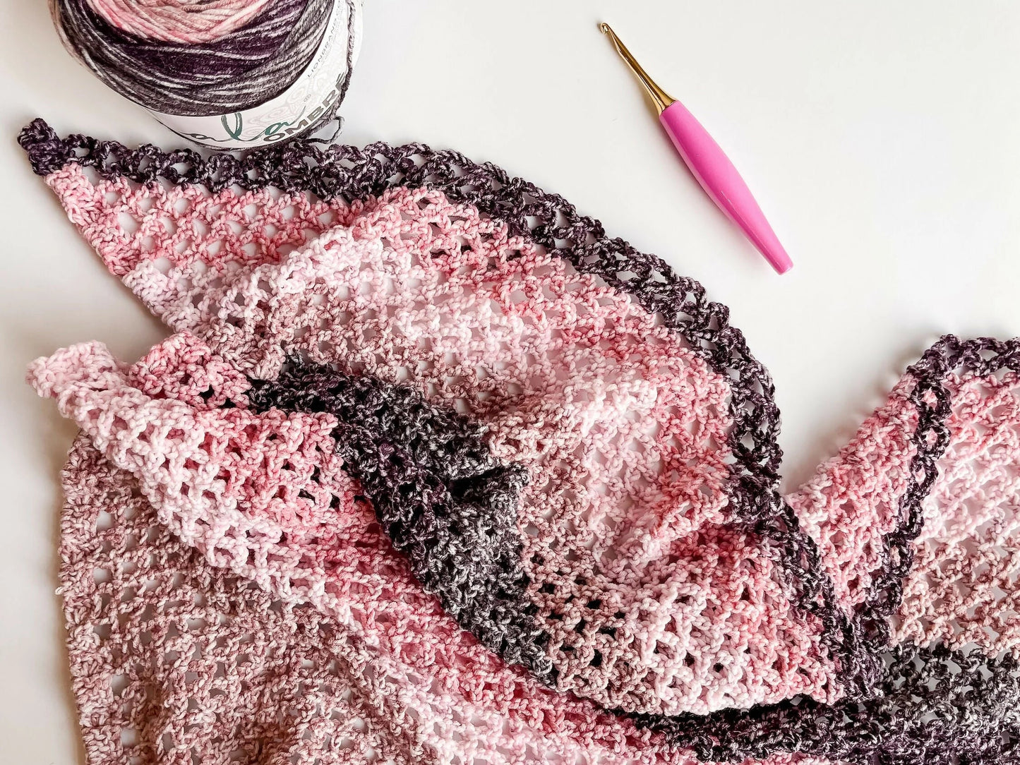 Blushing Moon Scarf (Crochet)