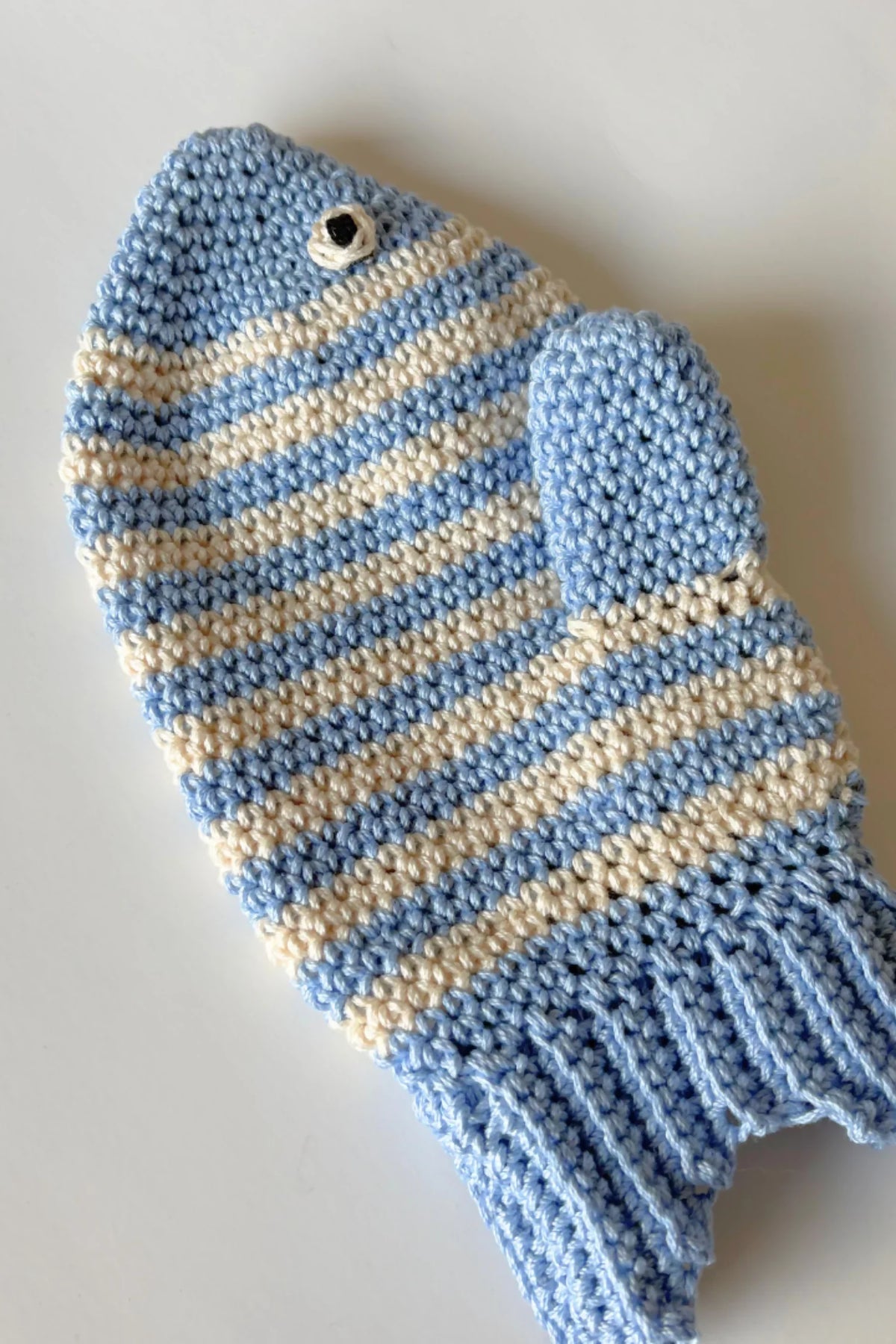 Fish Oven Mitt & Ship's Wheel Potholder/Trivet (Crochet)