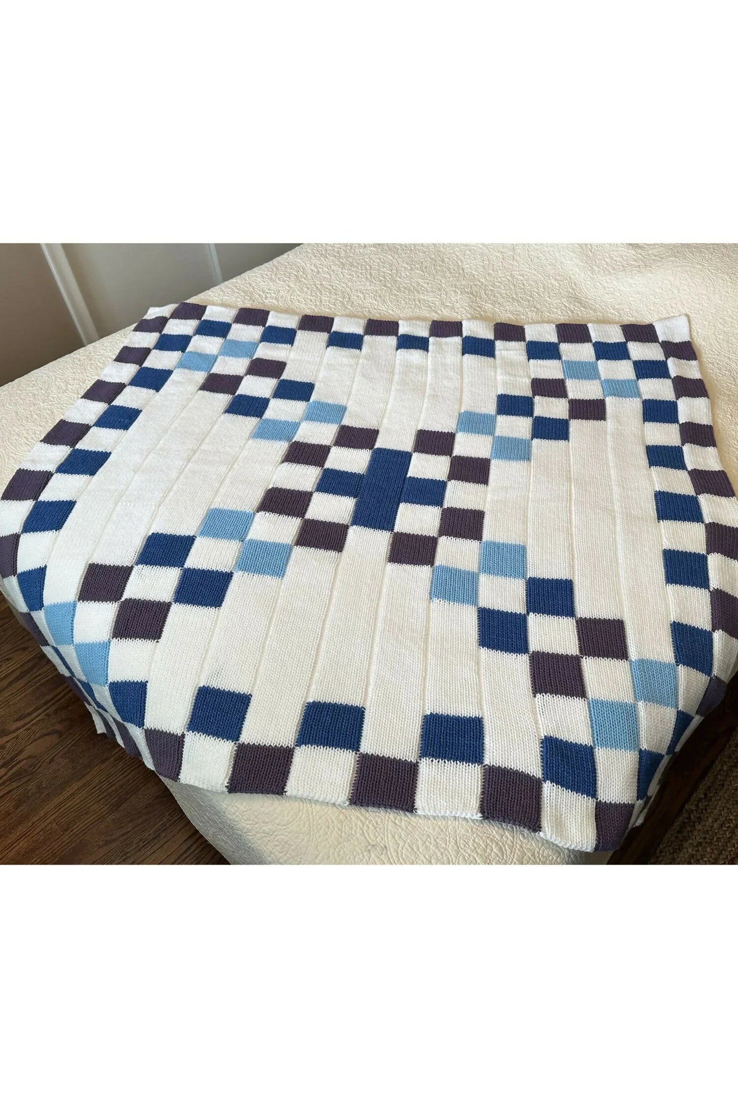 Granny Square Blanket (Circular Knitting Machine)