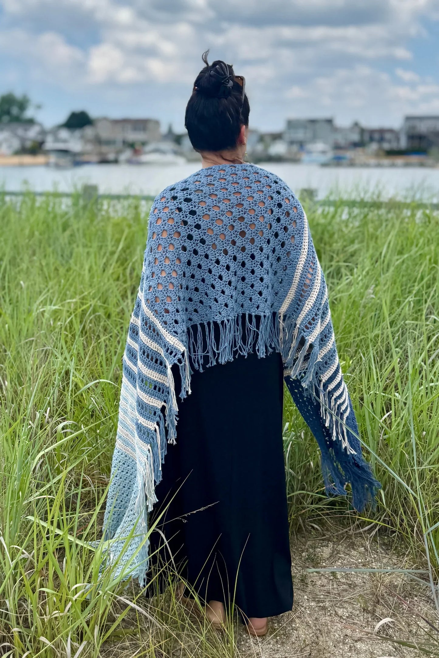 Tide And Texture Wrap (Crochet)