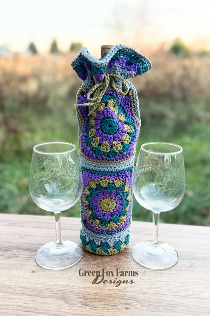 Calliope Wine Bottle Bag (Crochet)
