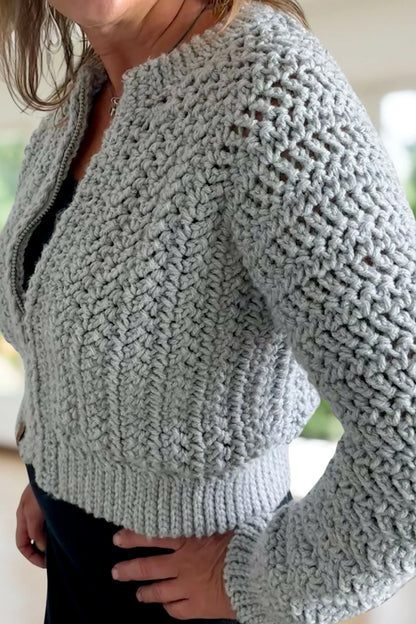 Zipper Bomber Sweater (Crochet)