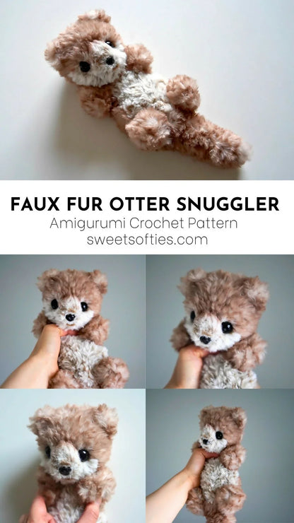 Faux Fur Otter Snuggler (Crochet)