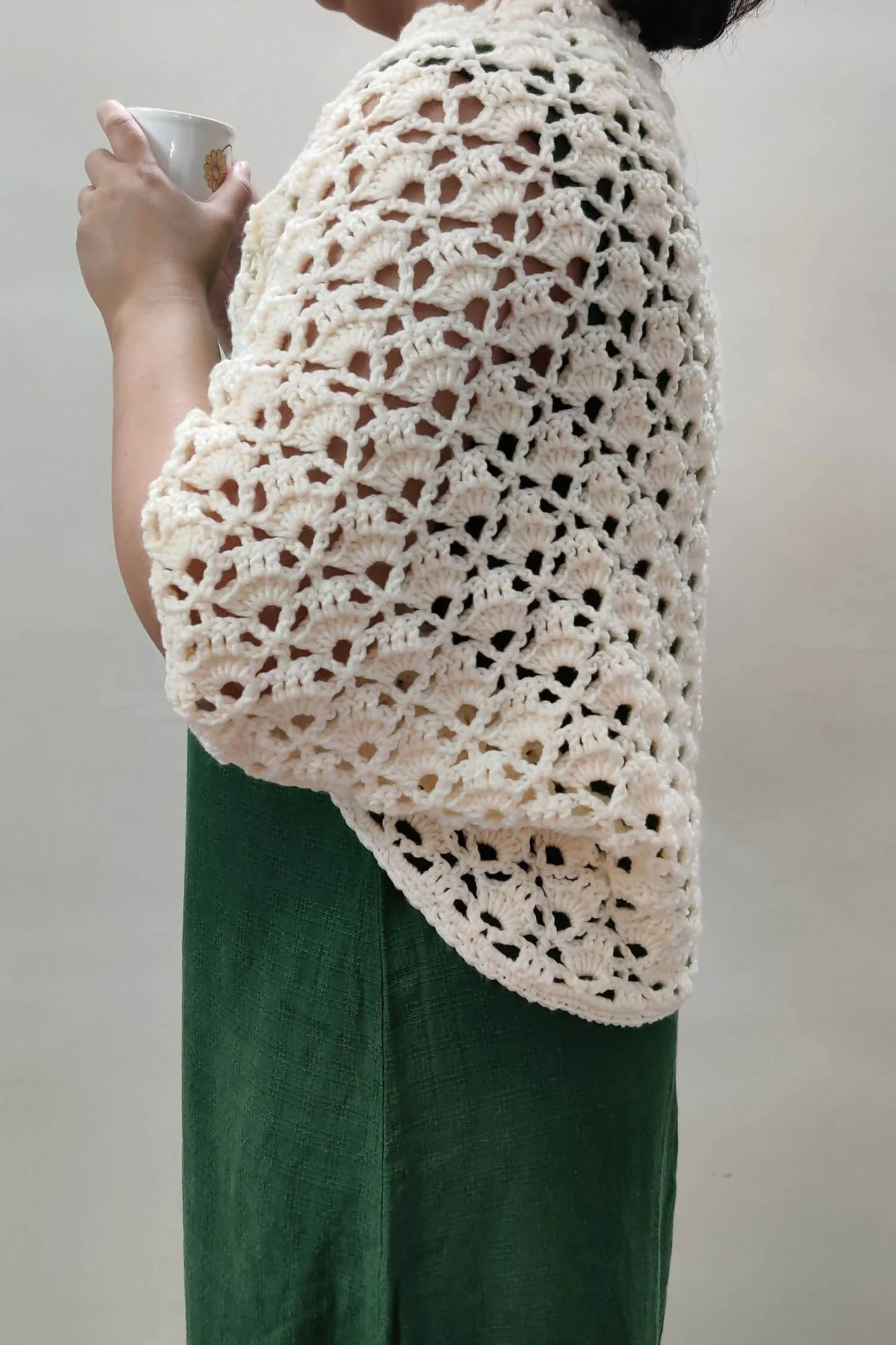 Magnolia Cocoon Shrug (Crochet)