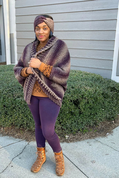 Abrazo Rayado Cocoon (Crochet)