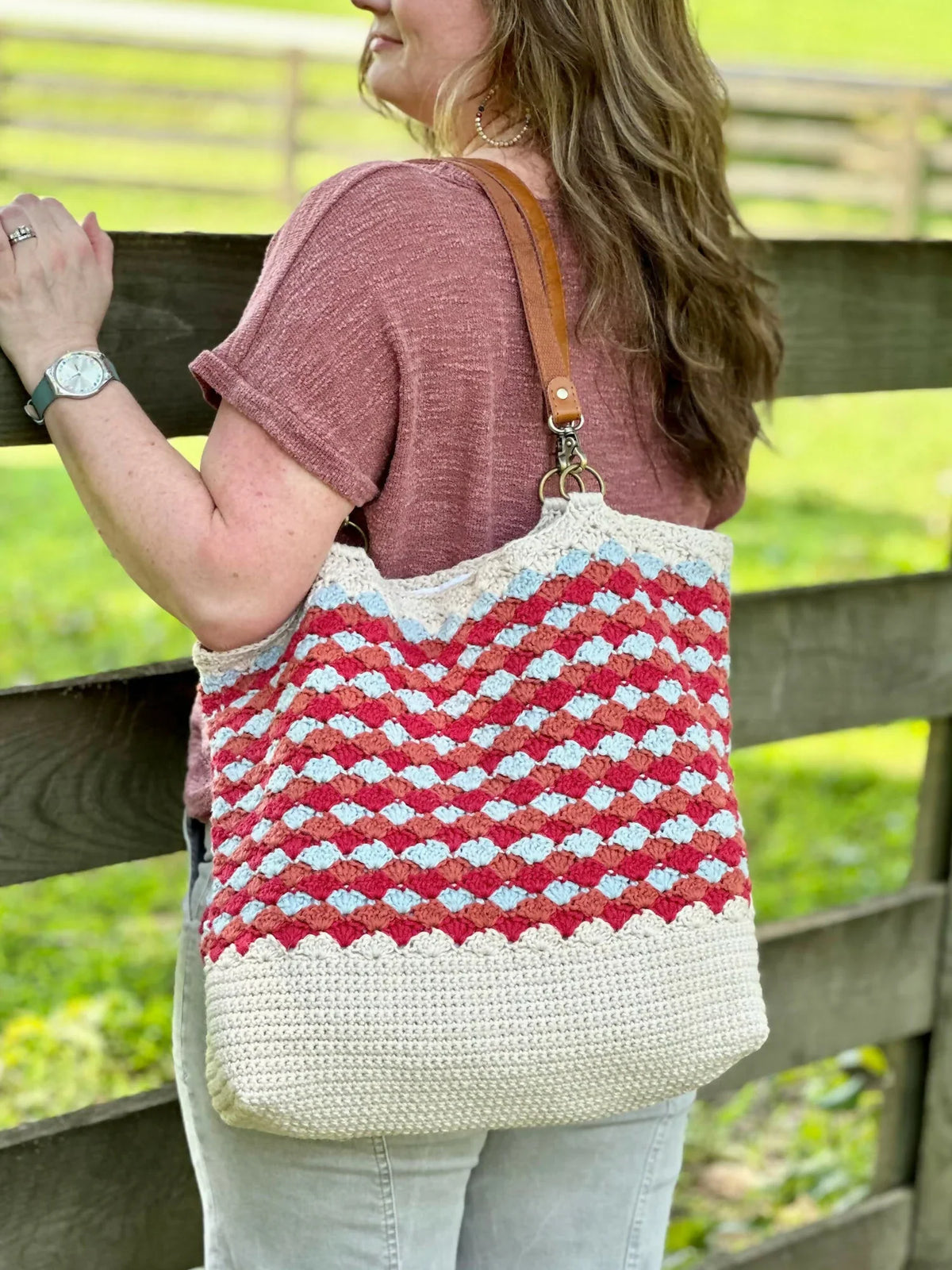 Summer Pop Crochet Tote (Crochet)