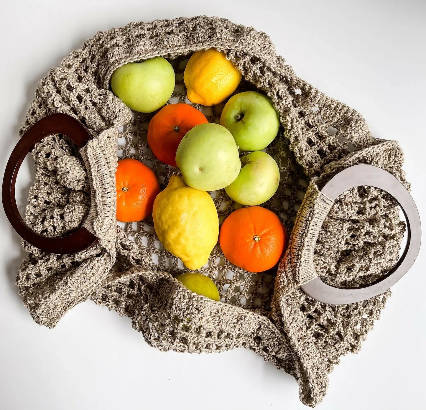 Bonjour Belle Market Bag (Crochet)