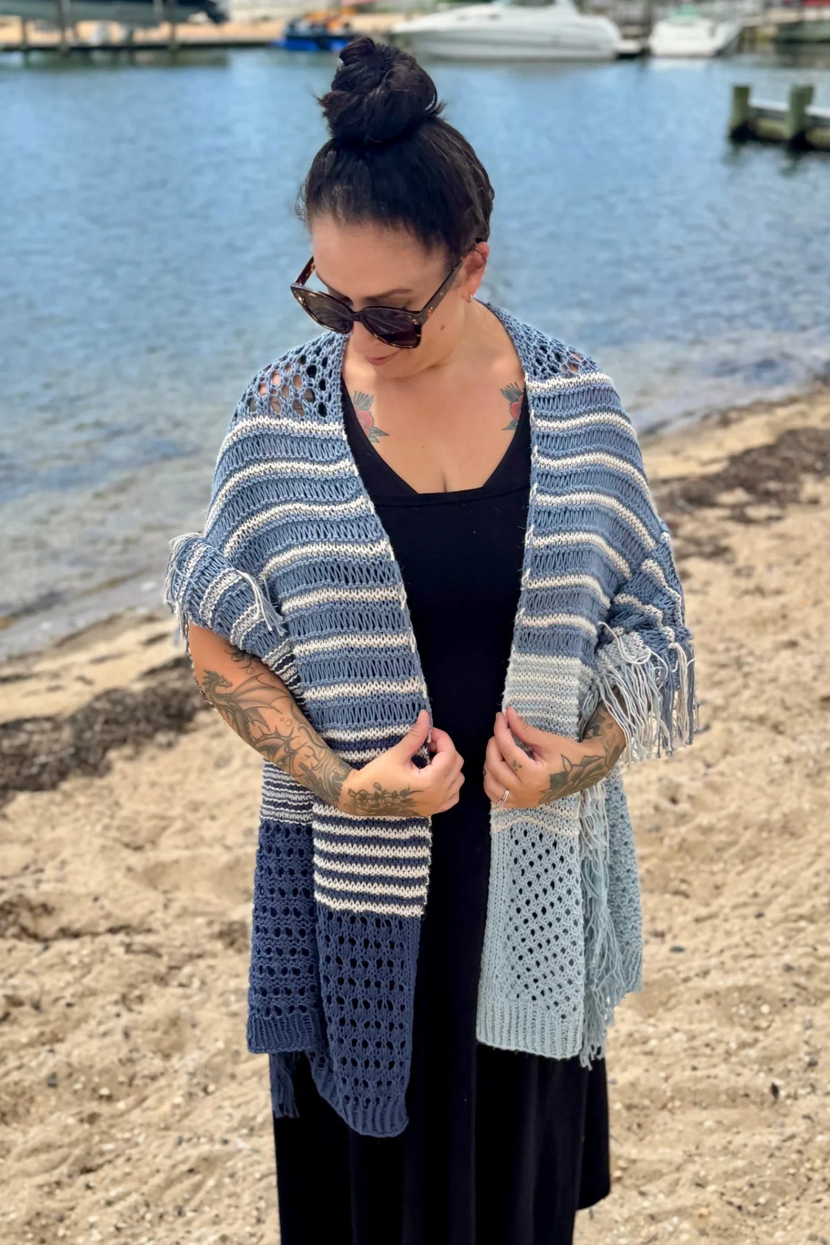 Coastal Drift Wrap (Knit)