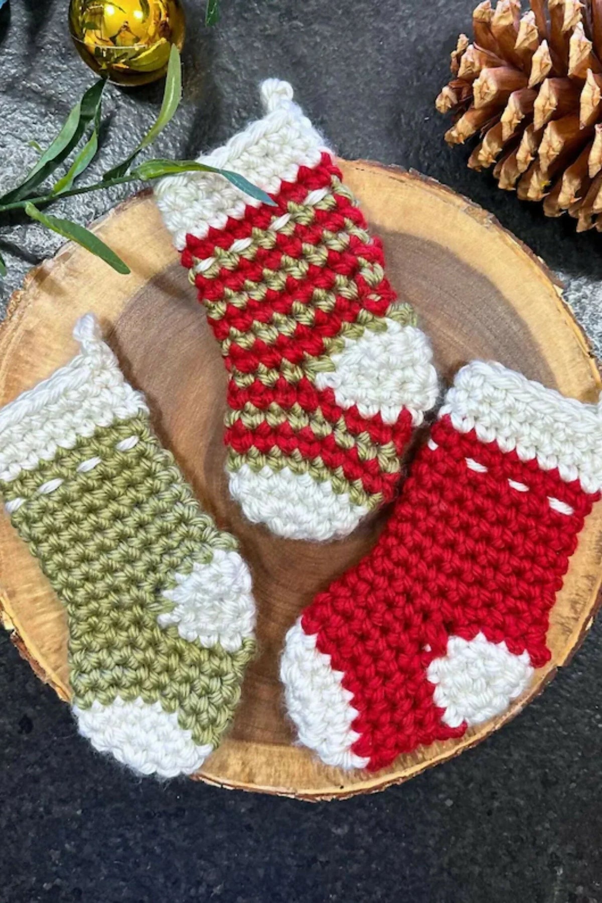 Not-so-Mini Christmas Stocking (Crochet)