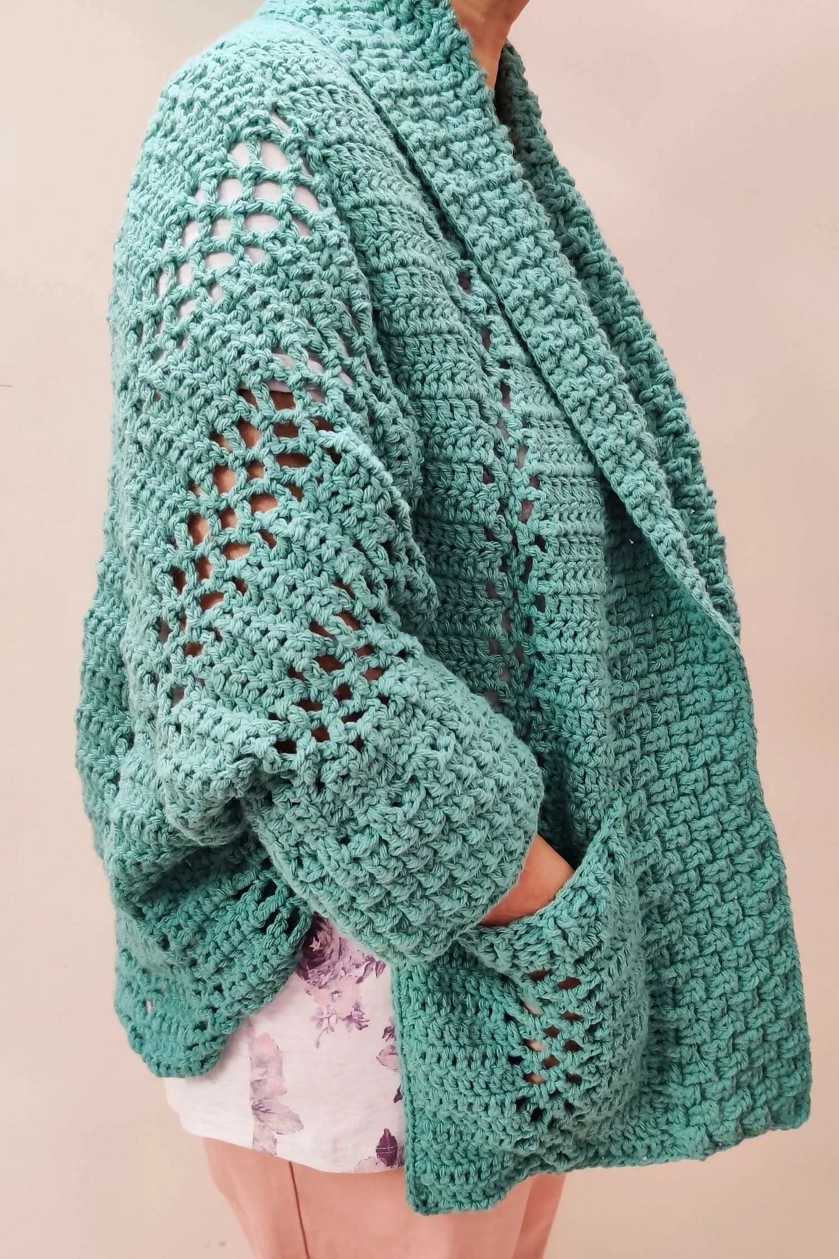 I Love Texture Cardigan (Crochet)