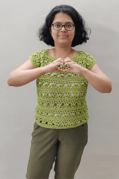Petal Blossom Top (Crochet)