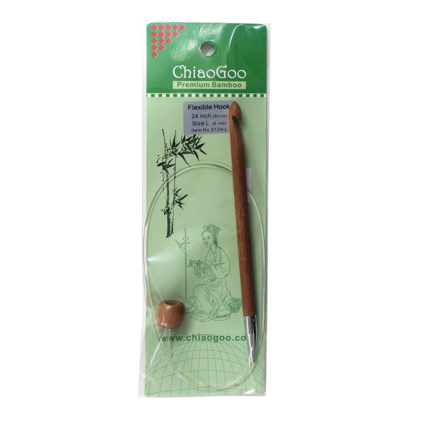 ChiaoGoo Flex Tunisian Hook 24" (Sizes G to Q)