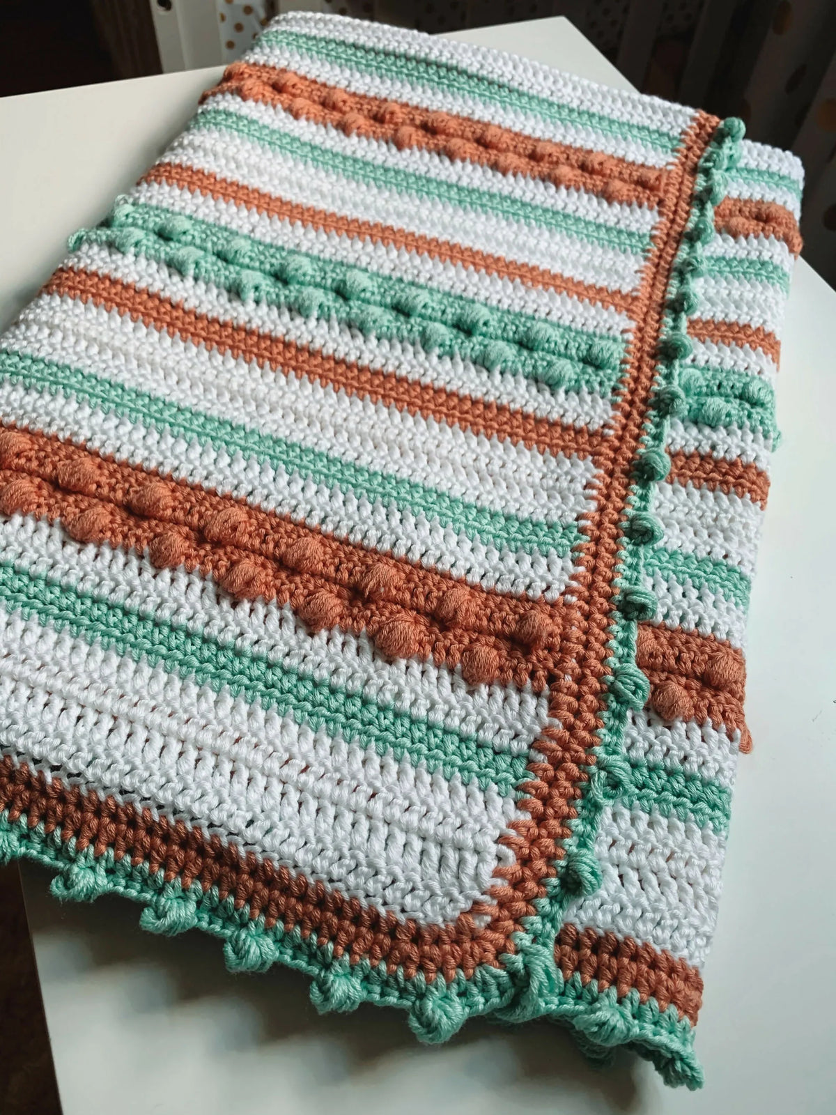 The Candy Clouds Baby Blanket (Crochet)
