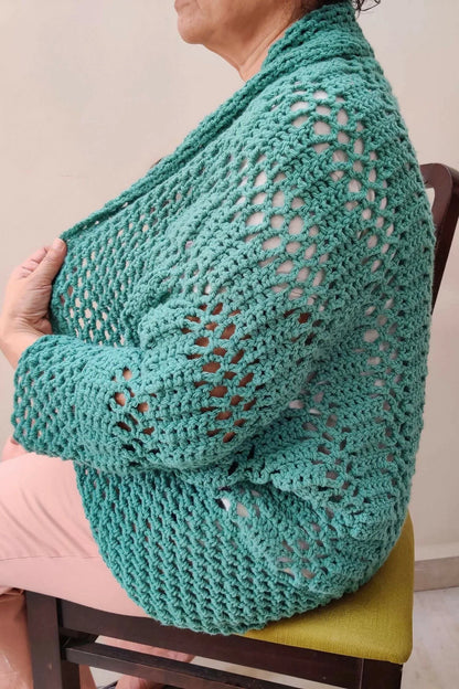 Lacily Cocoon Cardigan (Crochet)