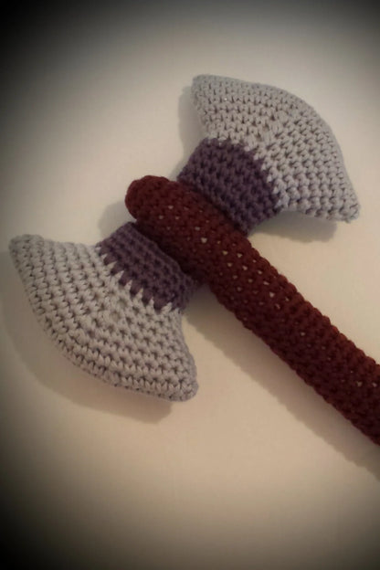 Battle Axe Baby Rattle (Crochet)