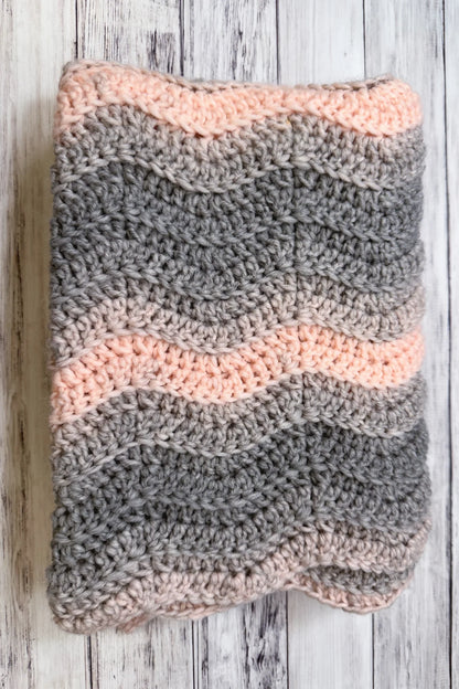 Ridged Chevron Blanket (Crochet)