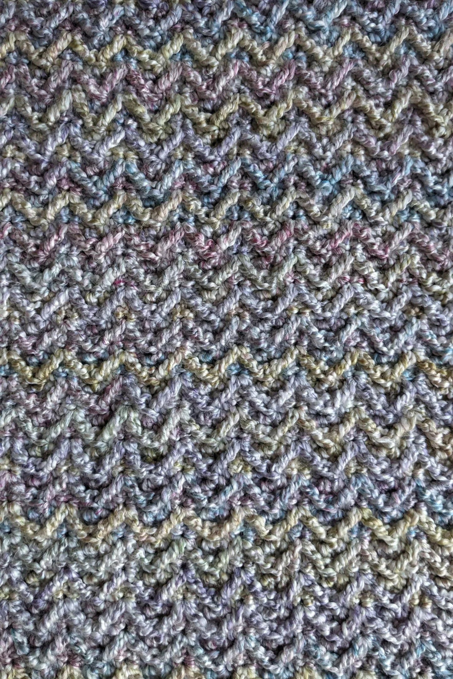 Homespun Arrow Stitch Baby Blanket (Crochet)