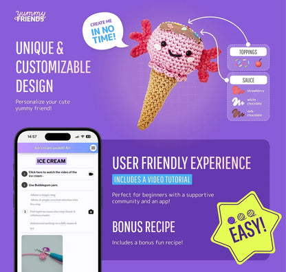 Yummy Friends Crochet Kit