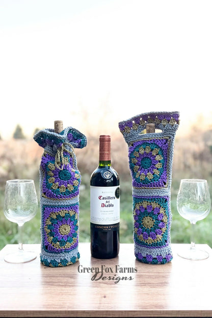 Calliope Wine Bottle Bag (Crochet)