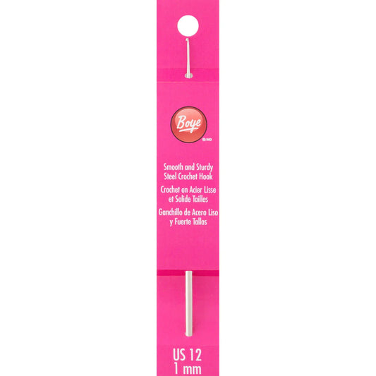 Boye Steel Crochet Hook 5" (Size 12)