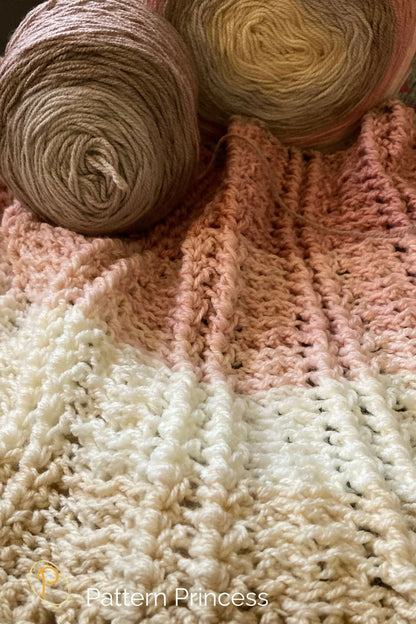 Blushing Lady Hygge Crochet Blanket Pattern (Crochet)