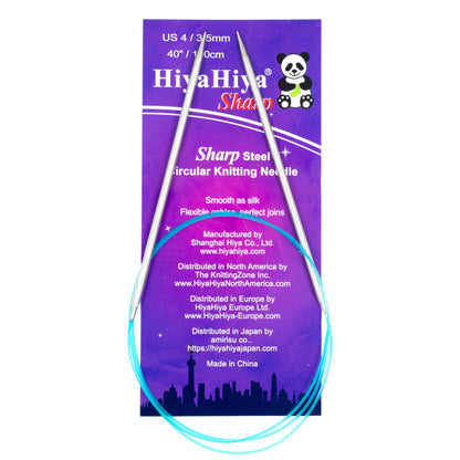 HiyaHiya SHARP Stainless Steel Circular Needles 40" (Sizes 4 to 7)