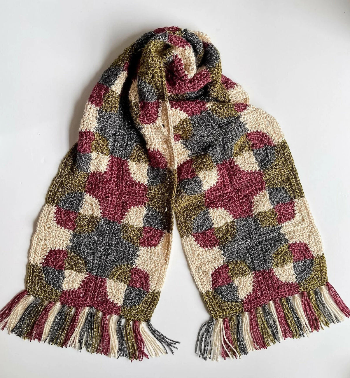 Patchwork Revelry Scarf (Crochet)