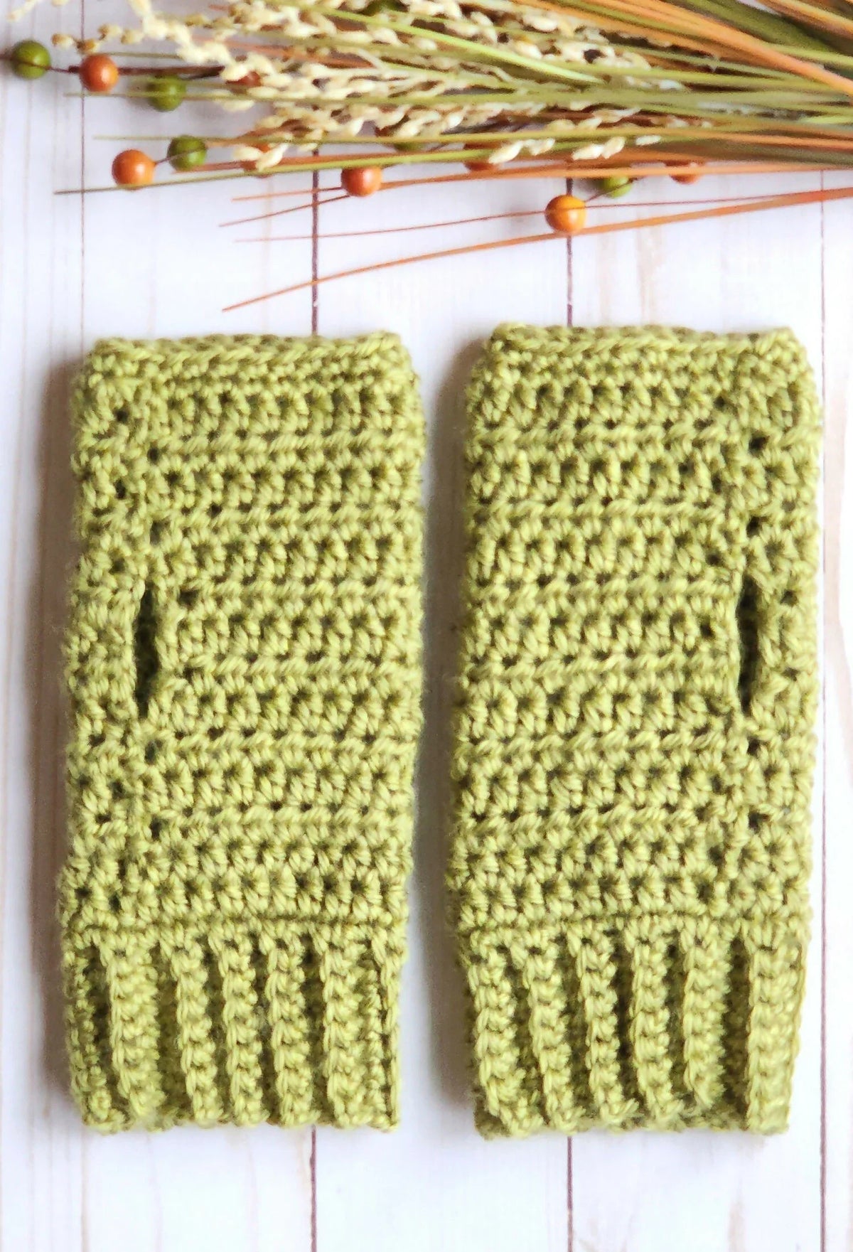 Karen Cable Mitts (Crochet)