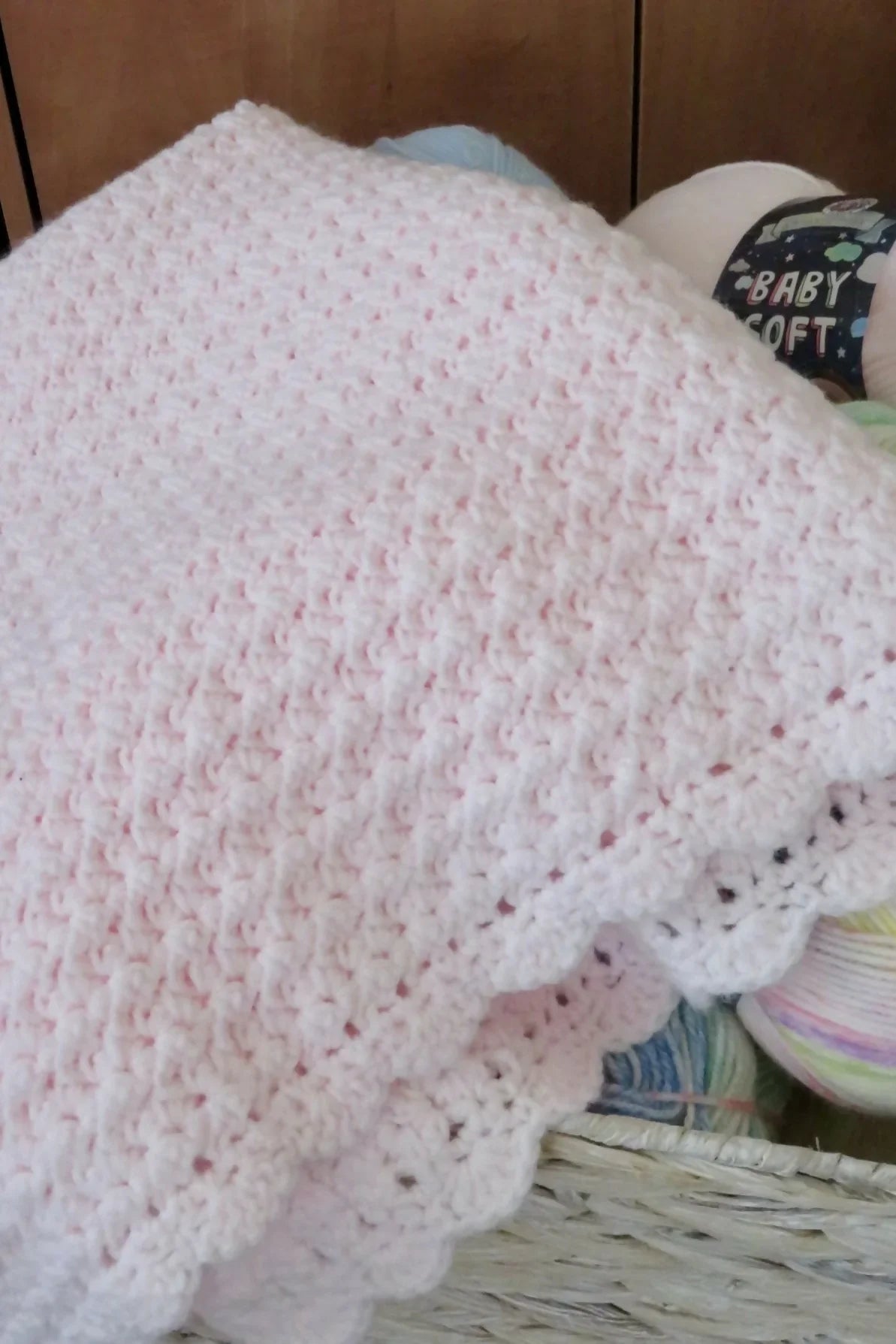 First Cuddles Baby Blanket (Crochet)