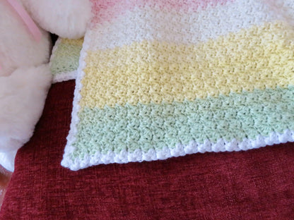 Double Rainbow Mandala Baby Blanket (Crochet)