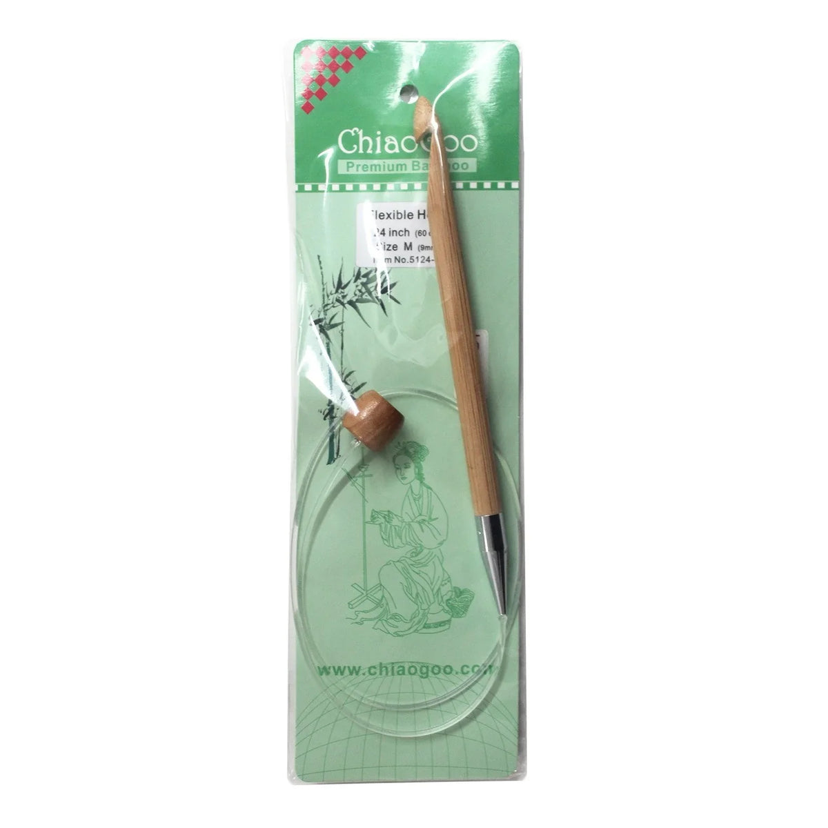 ChiaoGoo Flex Tunisian Hook 24" (Sizes G to Q)