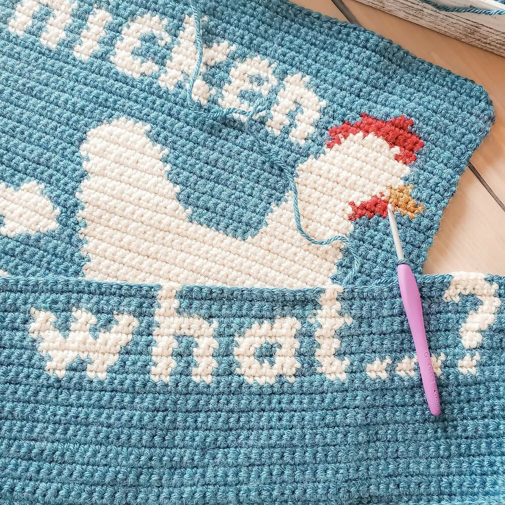 Chicken Butt Pillow (Crochet)
