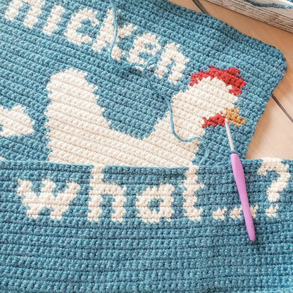 Chicken Butt Pillow (Crochet)