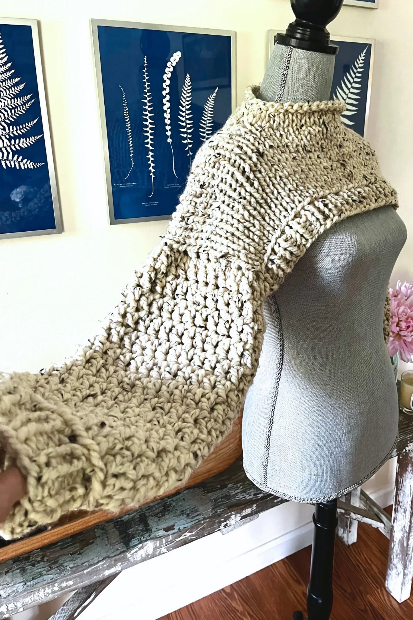 Cozy Sleeve Shrug (Knit + Crochet)