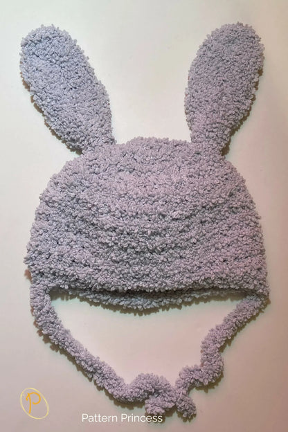 Hat Pattern with Bunny Ears (Crochet)