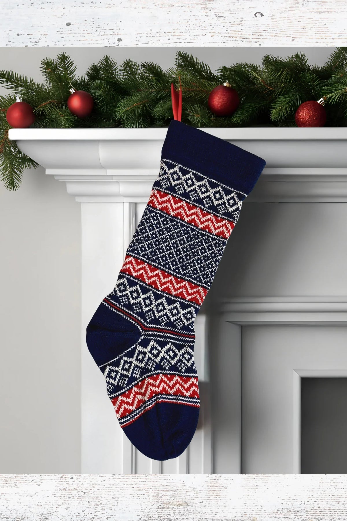 Fair Isle Stocking (Knit)