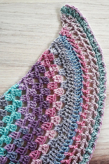 Gift to Myself Crescent Shawlette (Crochet)
