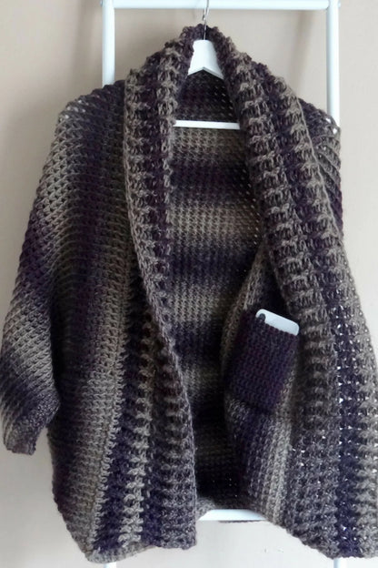 Abrazo Rayado Cocoon (Crochet)