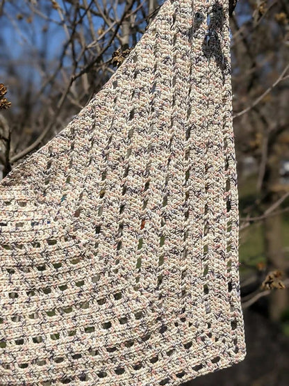 Comfy Cotton Shawlette (Crochet)