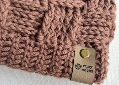 The Bowie Basketweave Beanie (Crochet)