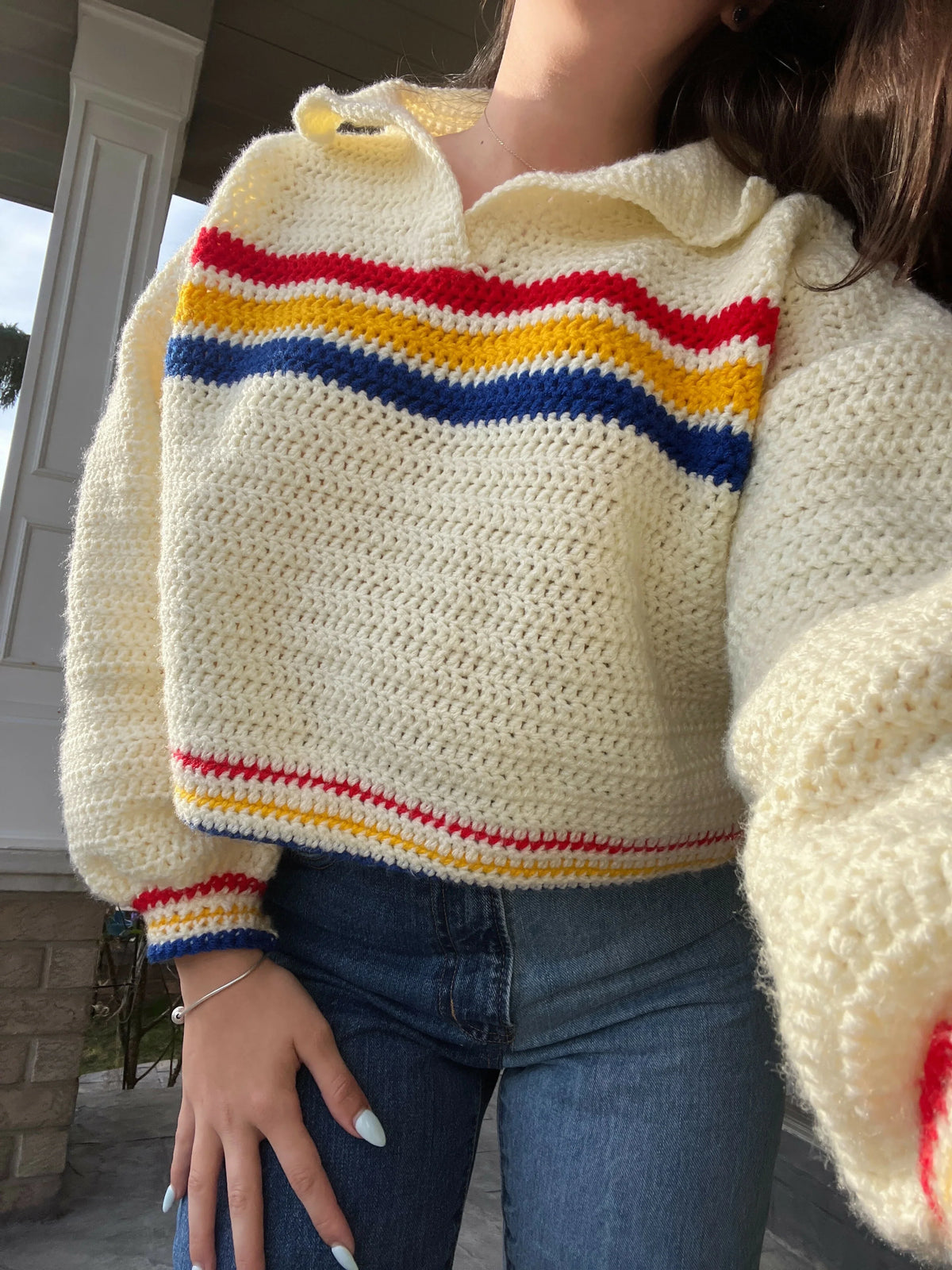 Letterman Sweater (Crochet)