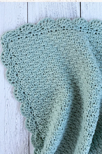C2C Lemon Peel Stitch Baby Blanket (Crochet)