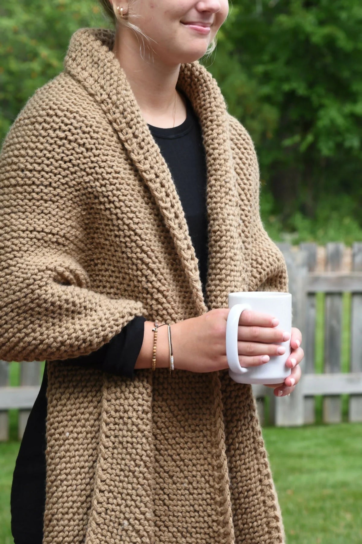 Pippa Blanket Wrap (Knit)