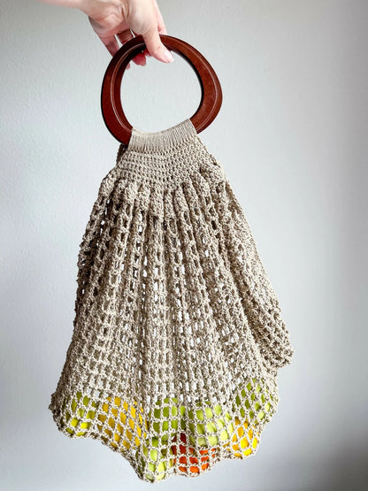 Bonjour Belle Market Bag (Crochet)