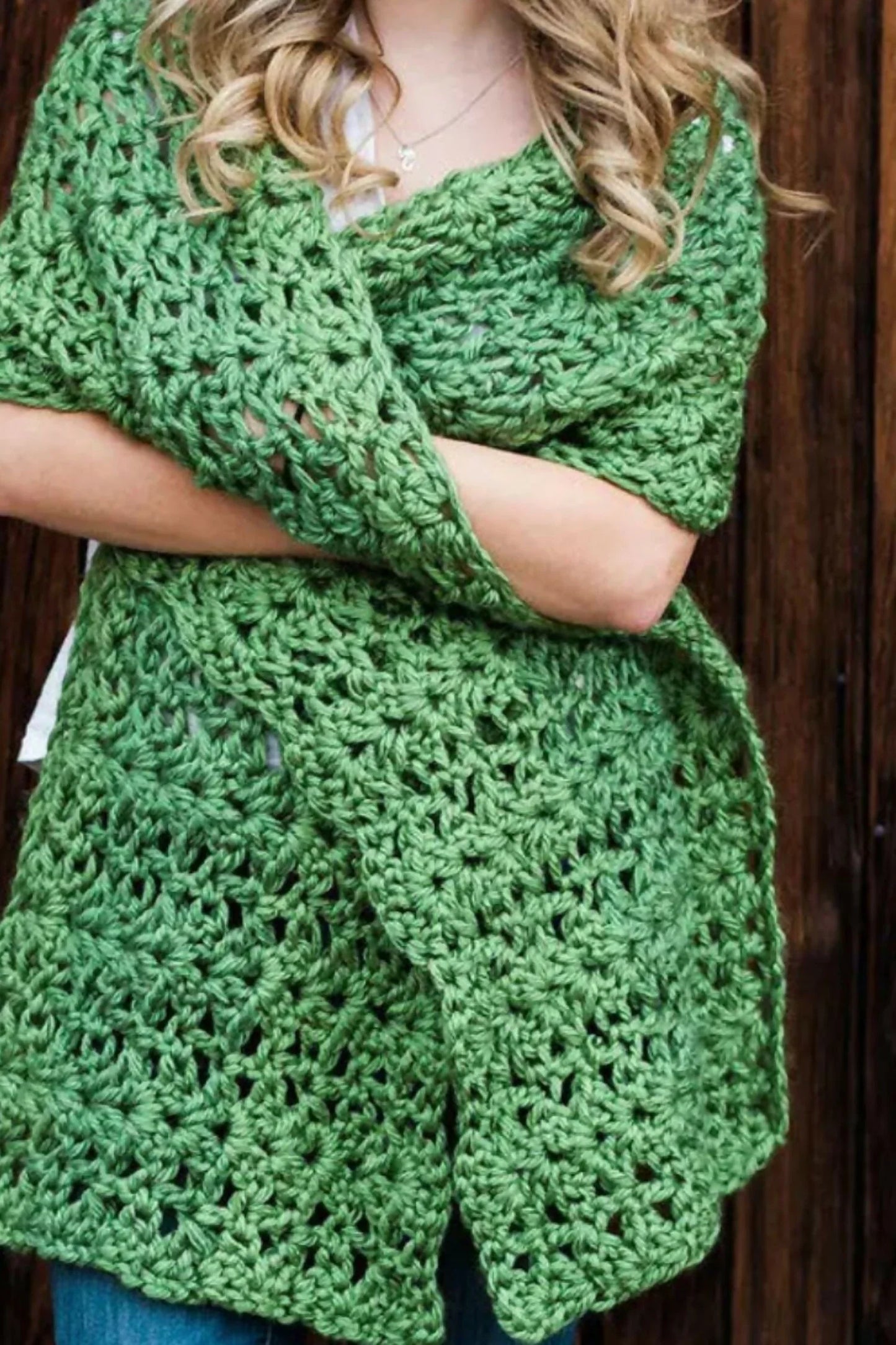 McKenna Chunky Lace Shawl (Crochet)