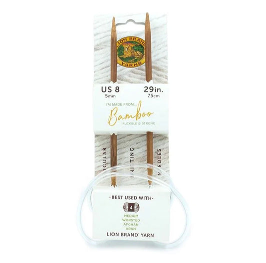 Lion Brand® Bamboo Circular Knitting Needles 29" (Size 8)